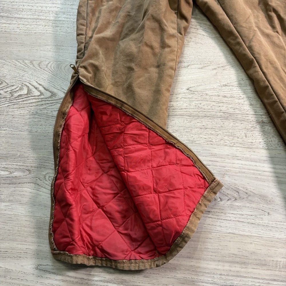 Vtg Walls Coveralls Brown Blizzard Puff Insulated Workwear Mens Sz Large Reg - Picture 9 of 15